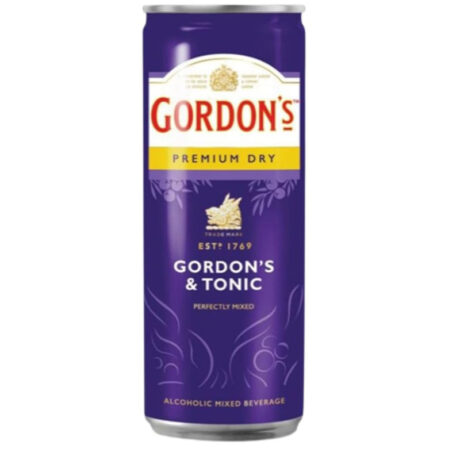 GORDONS AND TONIC PREMIUM DRY