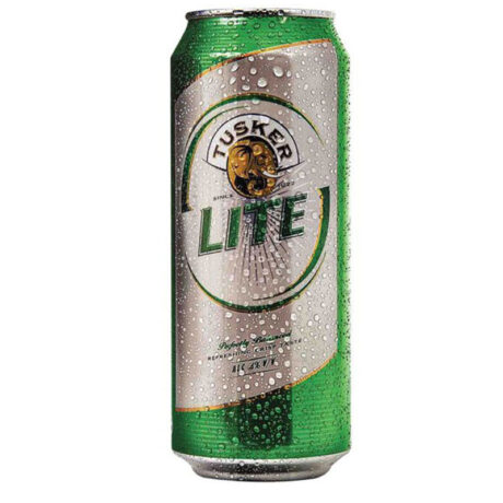 tusker lite can